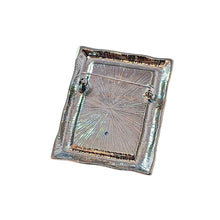 Load image into Gallery viewer, Abstract Art Vintage Abalone Accent Sunflower Vase Picture Frame Brooch Pin Silver Tone
