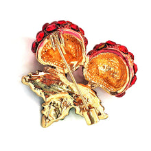 Load image into Gallery viewer, Cute Red Crystal Cherry Pin Brooch for Women Girl Accessory
