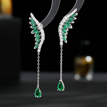 Load image into Gallery viewer, Fancy Stylish Angle Wing Long Drop Earrings for Women Girl
