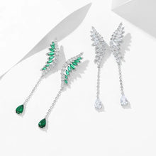 Load image into Gallery viewer, Fancy Stylish Angle Wing Long Drop Earrings for Women Girl
