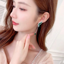 Load image into Gallery viewer, Fancy Stylish Angle Wing Long Drop Earrings for Women Girl
