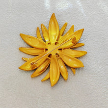 Load image into Gallery viewer, Gorgeous Trio-tone Burst Flower Brooch Pin Dressy Jewelry

