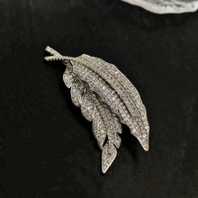 Load image into Gallery viewer, Sparkles Double CZ Leaf Brooch Pin Nature Inspire Plant Jewelry
