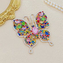 Load image into Gallery viewer, Jewelblings Stunning Opens Colorful Crystal Swallowtail Butterfly Brooches Hijab Pins
