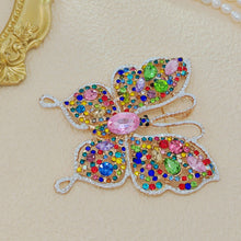 Load image into Gallery viewer, Jewelblings Stunning Opens Colorful Crystal Swallowtail Butterfly Brooches Hijab Pins
