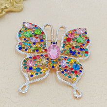 Load image into Gallery viewer, Jewelblings Stunning Opens Colorful Crystal Swallowtail Butterfly Brooches Hijab Pins
