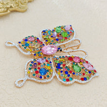 Load image into Gallery viewer, Jewelblings Stunning Opens Colorful Crystal Swallowtail Butterfly Brooches Hijab Pins
