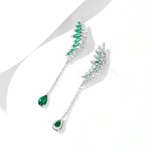 Load image into Gallery viewer, Fancy Stylish Angle Wing Long Drop Earrings for Women Girl
