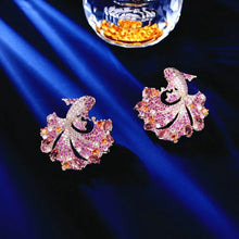 Load image into Gallery viewer, Stunning Statement Big Tail Swimming Koi Carp Stud Earrings Fancy Fish Jewelry
