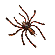 Load image into Gallery viewer, Punk Style Oversize Brown Enamel Tarantula Spider Broach Gothic Jewelry
