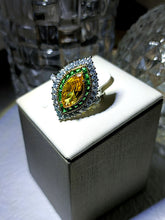 Load image into Gallery viewer, Exquisite Canary Yellow Marquise Halo Rings for Luxury Wedding Jewelry
