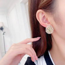 Load image into Gallery viewer, Splendid Olive Green Pink Blue Burst Oval Stud Earrings Fancy Firework Jewelry
