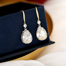Load image into Gallery viewer, Jewelblings Elegant Gold Tone Purple Tulip Drop Earrings Floral Jewelry for Women Accessories
