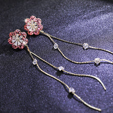 Load image into Gallery viewer, Jewelblings New Fashion Trendy Daisy and Extra Long Golden Tassel Earrings Cocktail Dressy Jewelry
