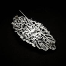 Load image into Gallery viewer, Barocco Vintage Style Clear Crystal Art Deco Brooches Pins Bridal Bridesmaid Wedding Boutique Oval Shaped Women GirlAccessory
