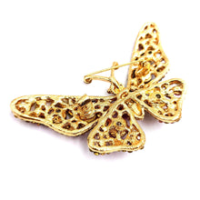 Load image into Gallery viewer, Charming Multicolor Crystal Butterfly Brooch Pin
