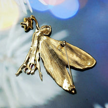 Load image into Gallery viewer, Jewelblings Delightful Gold Tone Pink Enamel Fairy Brooch with Star Vintage Birthday Church Formal Jewelry for Women Ladies Mother Grandmom
