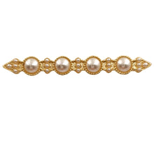 Load image into Gallery viewer, Elegant Gold Tone Imitated Pearls Stick Pin Wedding Party
