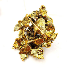 Load image into Gallery viewer, Jewelblings Fantastic Micro Pave Purple Crystal Rhinestone Rose Flower Pins Broaches for Prom Dressy Shawl Business Suit Formal Gown Jewelry
