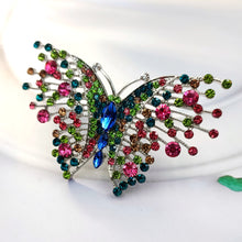 Load image into Gallery viewer, Jewelblings Gorgeous Multi Stones Art Deco Plumes &amp;Tails Colorful Butterfly Brooches Pins Statement Insect Women Girl Wife Mother Jewelry
