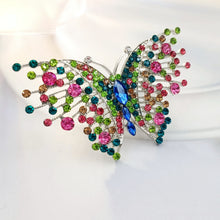 Load image into Gallery viewer, Jewelblings Gorgeous Multi Stones Art Deco Plumes &amp;Tails Colorful Butterfly Brooches Pins Statement Insect Women Girl Wife Mother Jewelry
