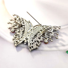 Load image into Gallery viewer, Jewelblings Gorgeous Multi Stones Art Deco Plumes &amp;Tails Colorful Butterfly Brooches Pins Statement Insect Women Girl Wife Mother Jewelry
