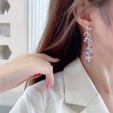 Load image into Gallery viewer, Jewelblings Elegant Fashion Ribbon Bowtie and Campanula Bellflower Drop Earrings Frenchy Style Jewelry
