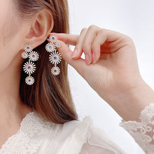 Load image into Gallery viewer, Jewelblings Fantastic Gold Tone Yellow Pink Blue Daisy Flowers Earrings Firework Style Jewelry
