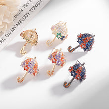 Load image into Gallery viewer, Jewelblings Fancy Style Black Tone Blue Orange Umbrella Drop Earrings Creative Jewelry Collection
