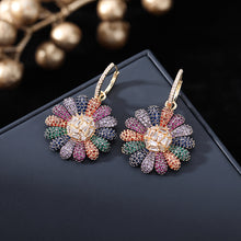 Load image into Gallery viewer, Jewelblings Exquisite Vintage Multi-Colored Daisy Flower Clip Earrings Fancy Accessory
