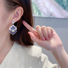 Load image into Gallery viewer, Jewelblings Boho Style Floral Chandelier Short Tassel Earrings Fancy Jewelry
