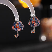 Load image into Gallery viewer, Jewelblings Fancy Style Black Tone Blue Orange Umbrella Drop Earrings Creative Jewelry Collection
