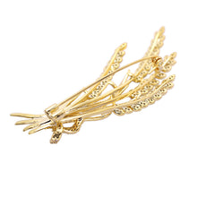 Load image into Gallery viewer, Jewelblings Stunning Gold Tone Clear CZ Bow Tie Wheat Brooch Pin Ears Jewelry for Women Suit
