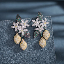 Load image into Gallery viewer, Jewelblings Chic Style Floral and Yellow Lemon Drop Earrings for Women Prom Parties Jewelry
