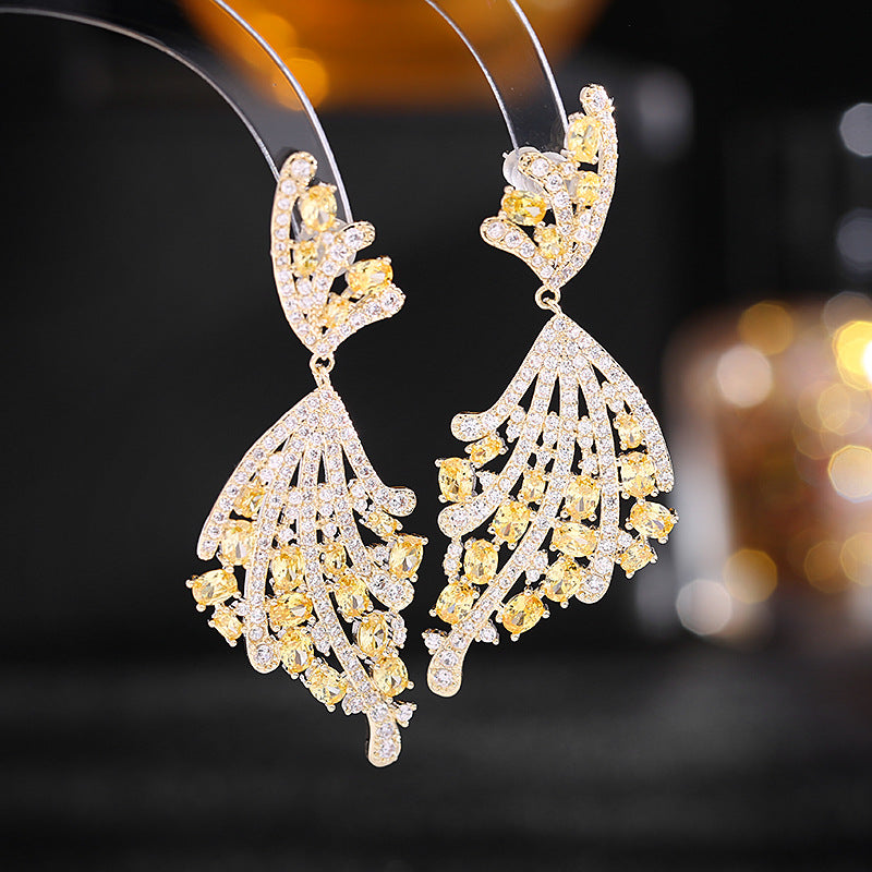 Jewelblings Gorgeous Designer Butterfly Wing Shaped Earrings Burst Bow Jewelry