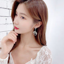 Load image into Gallery viewer, Jewelblings Designer Open Multi Color Stones Round Drop Earrings Prom Formal Affairs Geometrical Jewelry
