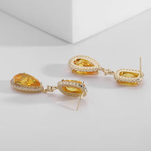 Load image into Gallery viewer, Jewelblings Classic Vintage Embellish Rectangle and Teardrop Earrings for Wedding Party Accessory
