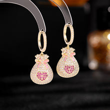 Load image into Gallery viewer, Jewelblings Japanese Traditional Style Enamel Ribbon Heart Deco Grab-bag Specials Earrings Fukubukuro Lucky Bag Jewelry
