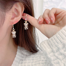 Load image into Gallery viewer, Jewelblings Traditional Chinese New Year Adorable Tiger with Crown Hook Earrings Forest Animal Jewelry
