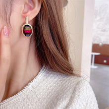 Load image into Gallery viewer, Jewelblings Stunning Aurora Rainbow Colorful Oval Earrings Geometrical Jewelry
