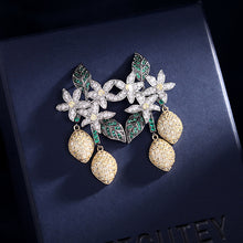 Load image into Gallery viewer, Jewelblings Chic Style Floral and Yellow Lemon Drop Earrings for Women Prom Parties Jewelry
