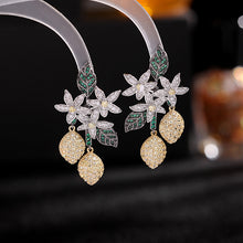 Load image into Gallery viewer, Jewelblings Chic Style Floral and Yellow Lemon Drop Earrings for Women Prom Parties Jewelry
