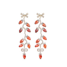 Load image into Gallery viewer, Jewelblings Elegant Fashion Ribbon Bowtie and Campanula Bellflower Drop Earrings Frenchy Style Jewelry
