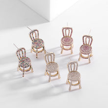 Load image into Gallery viewer, Jewelblings Chic Colorful Sit Down Chair Earrings Enjoyable Costume Jewelry
