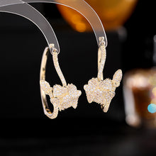 Load image into Gallery viewer, Jewelblings Fashion Trendy Circle Overlap Hoop Flower Clip Earrings Daily Jewelry
