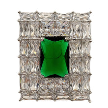 Load image into Gallery viewer, Old European Vintage Stylish Clear and Green Art Deco Rectangle Pins Brooches
