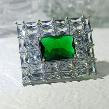 Load image into Gallery viewer, Old European Vintage Stylish Clear and Green Art Deco Rectangle Pins Brooches
