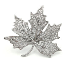 Load image into Gallery viewer, Jewelblings Queen Vintage Micro Pave CZ Canadian Maple Leaf Brooches Pin
