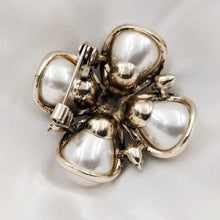 Load image into Gallery viewer, Jewelblings Royal Vintage Blue Crystal Ribbon &amp; Imitated Pear Shaped Pearl Cross Brooches Pins Classic Religious Jewelry for Women Outfit
