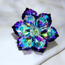 Load image into Gallery viewer, Jewelblings Shining Beads Lavender Aurora Crystalline Floral Brooches &amp; Pins

